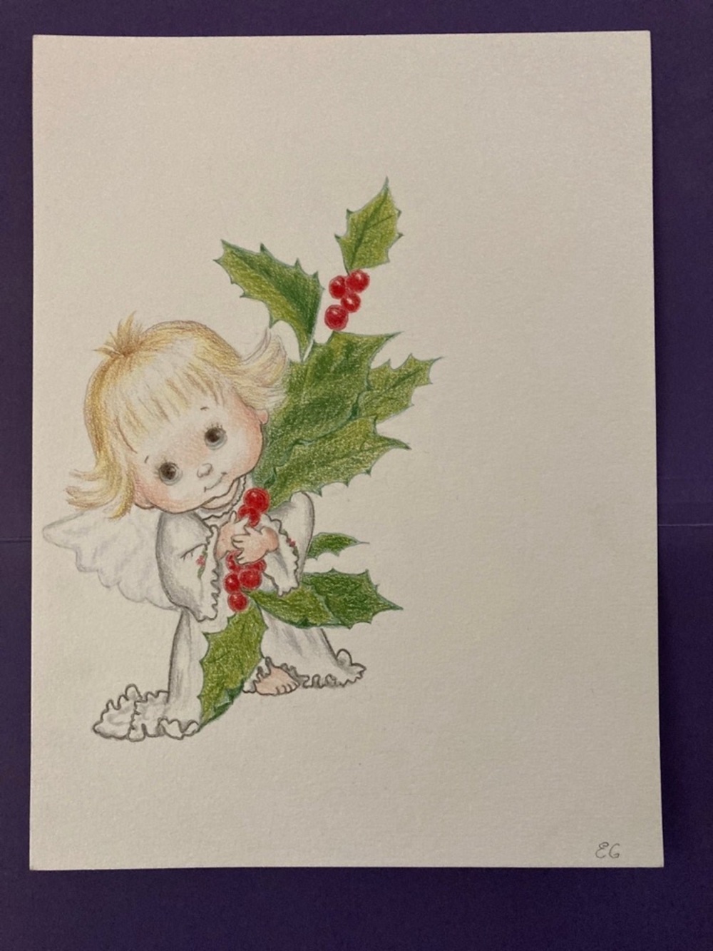 Handmade artwork-Christmas Angels, Lemon art and Scooby-Doo ar